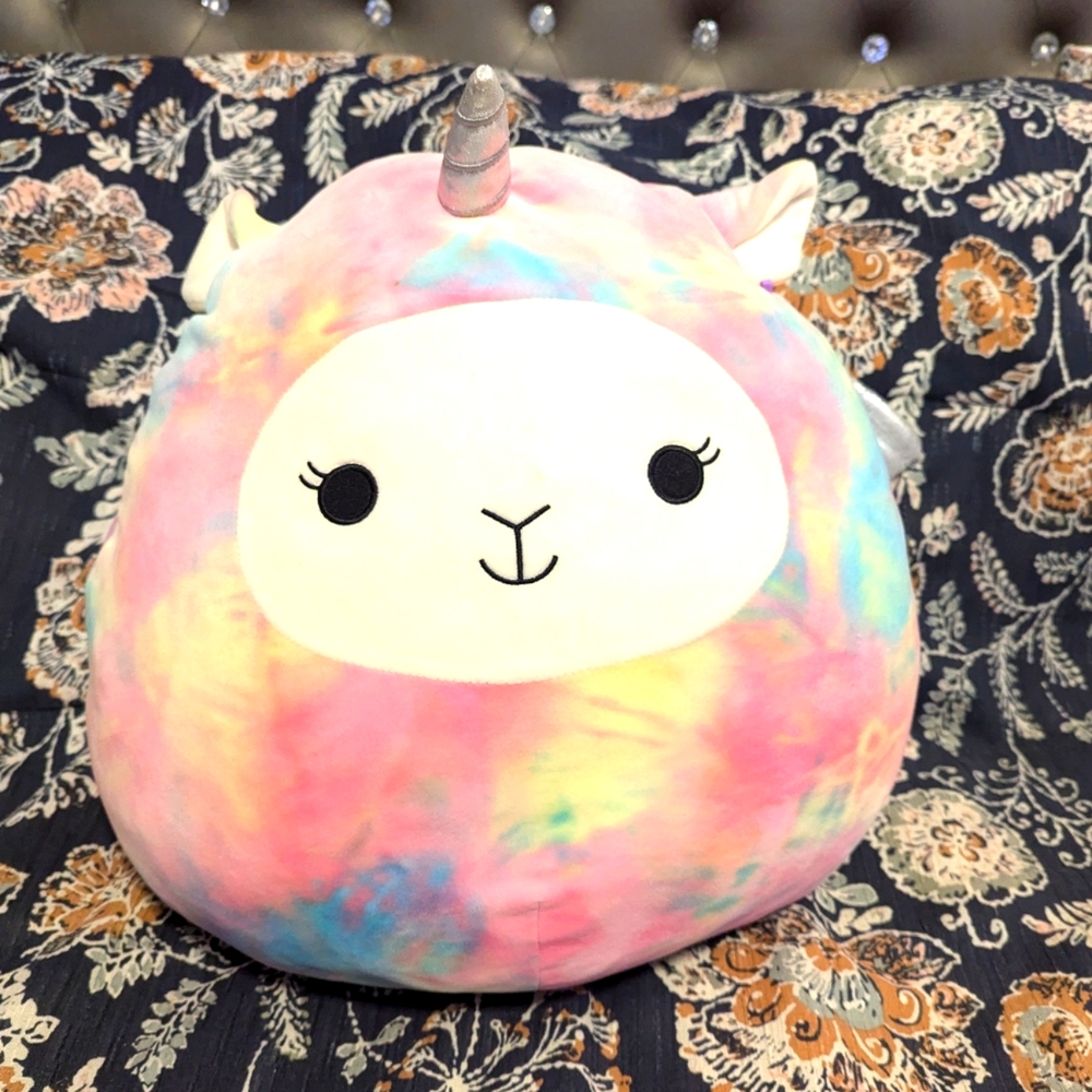 20 inch Lucy May Rainbow Tie Dye Sauishmallow